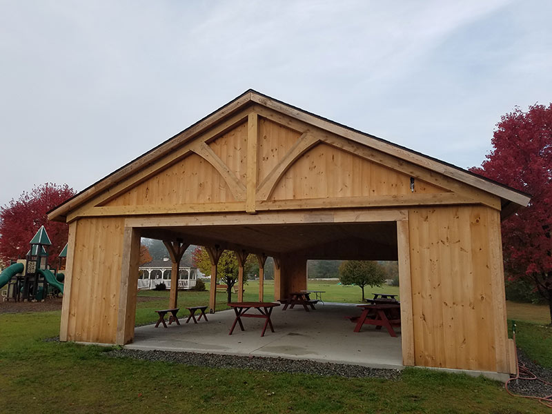Pavillion for Town of Franconia, by Presby Construction, Inc.
